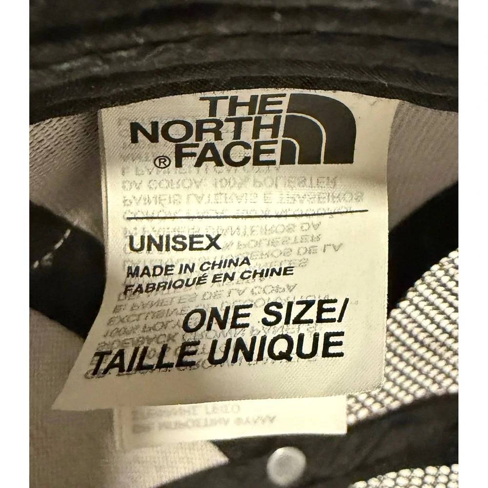 The North Face Mudder Trucker Hat Black Red Logo Patch Snapback Mesh Cap Unisex